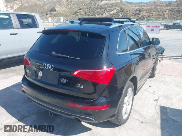 2012 Audi Q5 Premium Plus with VIN WA1DKAFP5CA135084, listed as a IAAI auction lot 42346976 with 149,305 mi miles and . Bid and sale history available at DreamBid. Image 4.