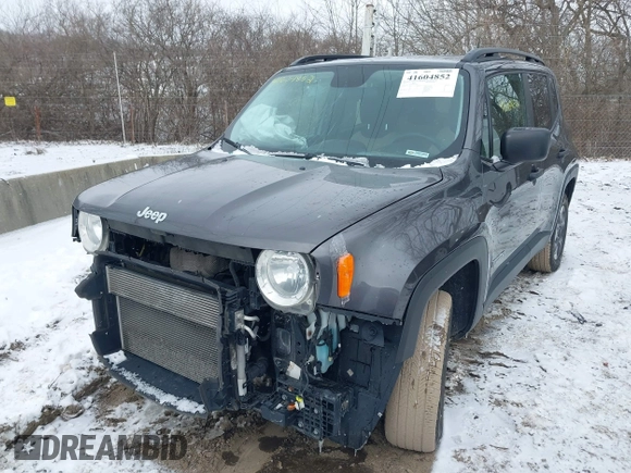 2017 Jeep Renegade Sport with VIN ZACCJBAB0HPG11643, listed as a IAAI auction lot 41604852 with 125,110 mi miles and . Bid and sale history available at carsss.com. Image 18.