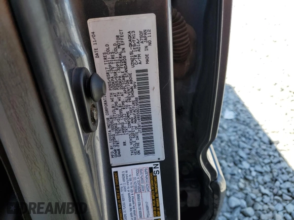 2005 Toyota 4Runner SR5 with VIN JTEBT14R658019588, listed as a Copart auction lot 55229825 with Not Provided miles and Salvage Title. Bid and sale history available at DreamBid. Image 13.