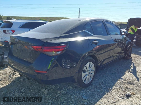 2025 Nissan Sentra S with VIN 3N1AB8BV4SY218427, listed as a IAAI auction lot 41751338 with 9,756 mi miles and . Bid and sale history available at DreamBid. Image 4.