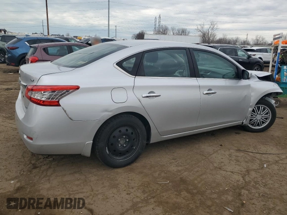 2014 Nissan Sentra S with VIN 3N1AB7AP8EL671772, listed as a Copart auction lot 51105295 with Not Provided miles and Salvage Title. Bid and sale history available at DreamBid. Image 3.