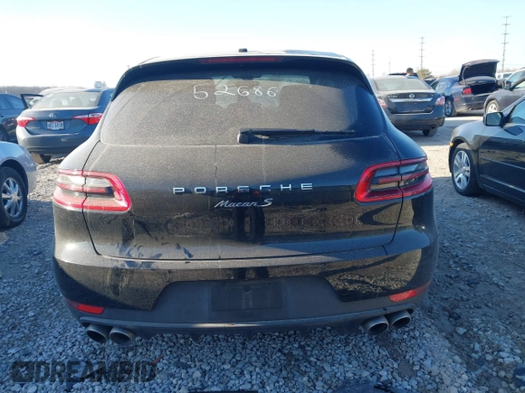 2015 Porsche Macan S with VIN WP1AB2A53FLB52686, listed as a IAAI auction lot 41769132 with 55,127 mi miles. Bid and sale history available at carsss.com. Image 16.