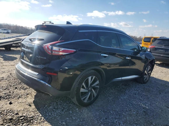 2017 Nissan Murano SL with VIN 5N1AZ2MG7HN116819, listed as a Copart auction lot 86062504 with 135,006 mi miles and Salvage Title. Bid and sale history available at carsss.com. Image 3.