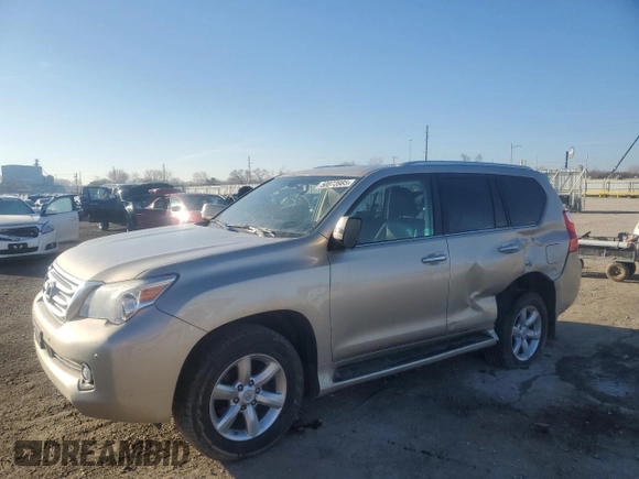 2011 Lexus GX 460 with VIN JTJBM7FX9B5031325, listed as a Copart auction lot 50073985 with 202,377 mi miles and Salvage Title. Bid and sale history available at DreamBid. Image 1.