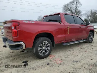 2021 Chevrolet Silverado 1500 LT with VIN 1GCUYDED2MZ179981, listed as a Copart auction lot 48938385 with 49,625 mi miles and Salvage Title. Bid and sale history available at carsss.com. Image 3.