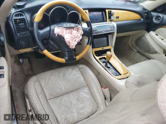 2003 Lexus SC 430 with VIN JTHFN48Y130040197, listed as a Copart auction lot 52257545 with Not Provided miles and Salvage Title. Bid and sale history available at DreamBid. Image 8.