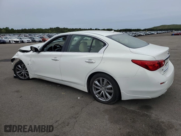 2015 Infiniti Q50 Premium with VIN JN1BV7AR1FM392815, listed as a Copart auction lot 58065645 with 89,233 mi miles and Salvage title. Bid and sale history available at DreamBid. Image 2.
