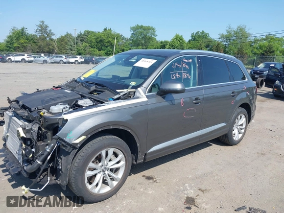 2019 Audi Q7 Premium with VIN WA1AHAF72KD014706, listed as a IAAI auction lot 42568441 with 43,763 mi miles and . Bid and sale history available at DreamBid. Image 17.