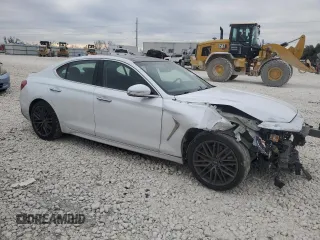 2019 Genesis G70 Dynamic with VIN KMTG34LE3KU014251, listed as a Copart auction lot 87297734 with 97,705 mi miles and Salvage Title. Bid and sale history available at DreamBid. Image 4.