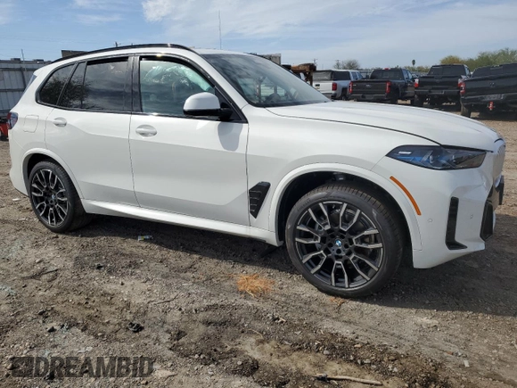 2025 BMW X5 sDrive40i with VIN 5UX13EU02S9Z08286, listed as a Copart auction lot 43642755 with 0 mi miles and Salvage Title. Bid and sale history available at carsss.com. Image 4.