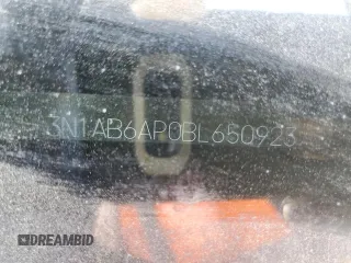 2011 Nissan Sentra SR with VIN 3N1AB6AP0BL650923, listed as a Copart auction lot 56413795 with 152,557 mi miles and Salvage title. Bid and sale history available at DreamBid. Image 12.