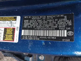 2011 Toyota Camry LE with VIN 4T1BF3EK0BU595670, listed as a IAAI auction lot 42019021 with 222,856 mi miles. Bid and sale history available at carsss.com. Image 9.