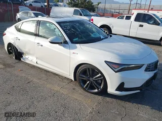 2025 Acura Integra w/A-Spec Package with VIN 19UDE4H37SA003100, listed as a IAAI auction lot 41668385 with 156 mi miles. Bid and sale history available at carsss.com. Image 1.
