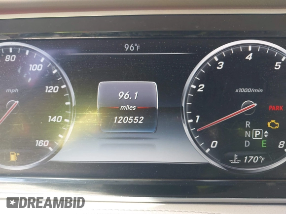 2015 Mercedes-Benz S 550 with VIN WDDUG8CBXFA185479, listed as a IAAI auction lot 42238690 with 120,552 mi miles and . Bid and sale history available at carsss.com. Image 7.