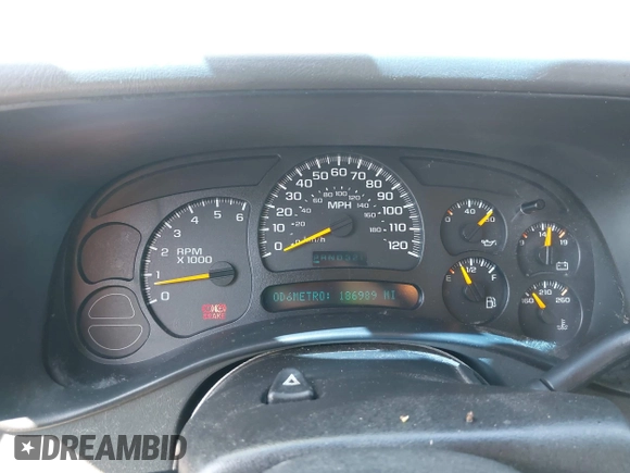 2005 Chevrolet Tahoe LS with VIN 1GNEC13V85R268525, listed as a IAAI auction lot 42637662 with 186,989 mi miles and . Bid and sale history available at DreamBid. Image 7.