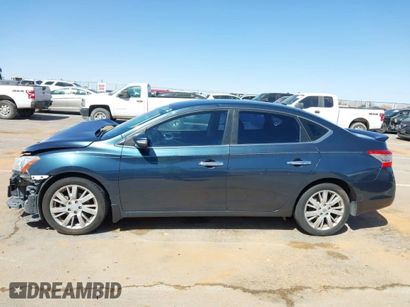 2015 Nissan Sentra S with VIN 3N1AB7AP8FY324463, listed as a IAAI auction lot 41738235 with 159,024 mi miles. Bid and sale history available at carsss.com. Image 15.