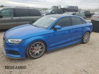 2018 Audi S3 Premium Plus with VIN WAUB1GFF9J1037941, listed as a Copart auction lot 82795754 with 26,431 mi miles and Salvage Title. Bid and sale history available at carsss.com. Image 1.