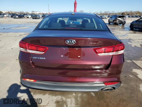 2016 Kia Optima LX with VIN 5XXGT4L35GG082108, listed as a Copart auction lot 41837425 with 78,022 mi miles and Salvage Title. Bid and sale history available at carsss.com. Image 6.