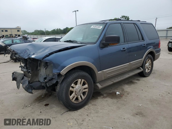 2003 Ford Expedition Eddie Bauer with VIN 1FMFU17L43LC21054, listed as a Copart auction lot 54883385 with Not provided miles and Salvage title. Bid and sale history available at DreamBid. Image 1.