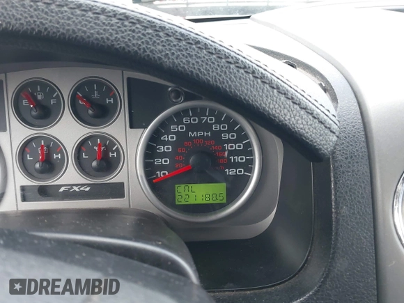 2008 Ford F-150 XLT with VIN 1FTPX14548FA50690, listed as a IAAI auction lot 41883321 with 221,188 mi miles. Bid and sale history available at carsss.com. Image 7.