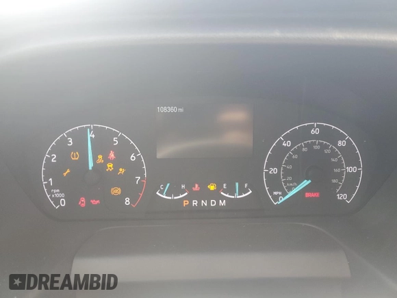 2020 Ford Transit Passenger XL with VIN 1FBAX2Y81LKA09647, listed as a Copart auction lot 45268545 with 108,360 mi miles and Non repairable. Bid and sale history available at DreamBid. Image 9.