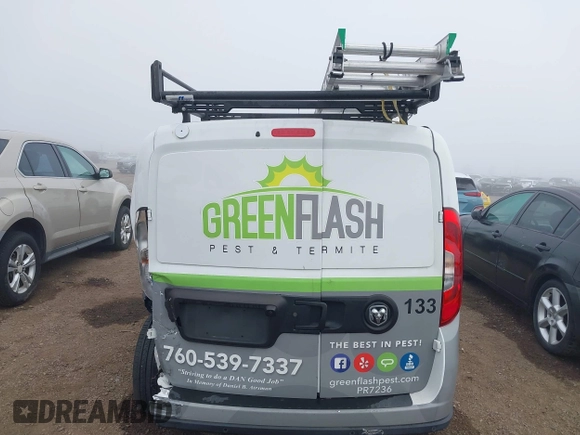 2022 Ram ProMaster City Cargo with VIN ZFB636VP6N6W03133, listed as a IAAI auction lot 41529406 with 27,876 mi miles and . Bid and sale history available at DreamBid. Image 16.