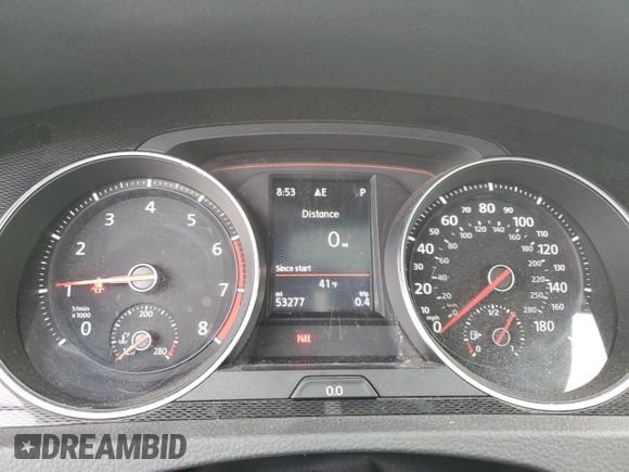 2017 Volkswagen Golf GTI S with VIN 3VW447AU5HM012375, listed as a Copart auction lot 48526375 with 53,277 mi miles and Salvage Title. Bid and sale history available at carsss.com. Image 9.