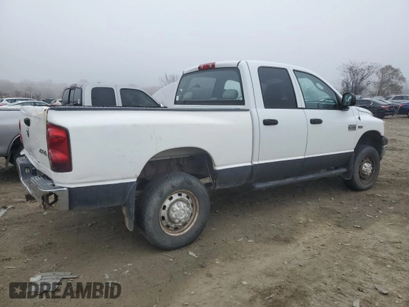 2007 Dodge Ram 2500 SLT with VIN 1D7KS28D87J577181, listed as a Copart auction lot 84408024 with 291,177 mi miles and Clean Title. Bid and sale history available at carsss.com. Image 3.