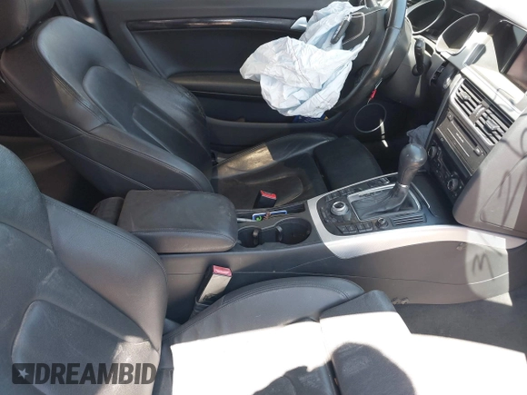 2012 Audi A5 Premium Plus with VIN WAULFAFR6CA023432, listed as a IAAI auction lot 42136688 with Not provided miles and . Bid and sale history available at DreamBid. Image 5.