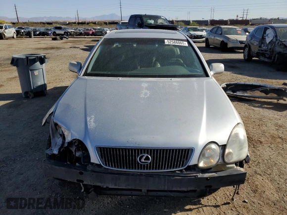 1999 Lexus GS 300 Luxury Perform Sdn with VIN JT8BD68S2X0055595, listed as a Copart auction lot 52588865 with 264,310 mi miles and Salvage Title. Bid and sale history available at carsss.com. Image 5.