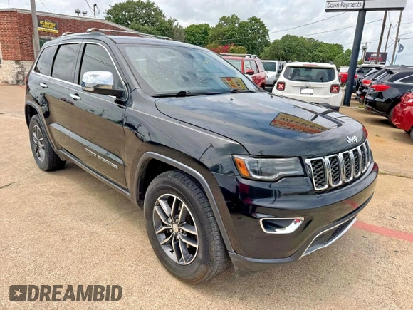 2017 Jeep Grand Cherokee Limited with VIN 1C4RJFBGXHC764210, listed as a Copart auction lot 64637485 with 180,111 mi miles and Clean title. Bid and sale history available at DreamBid. Image 1.