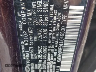 2020 Hyundai Palisade Limited z VIN KM8R5DHE5LU046500, wystawiony jako Copart lot #56793675 z przebiegiem 21 731 mil mil oraz Szkoda całkowita • Salvage title. Historia ofert i sprzedaży dostępna na DreamBid. Obrazek 14.