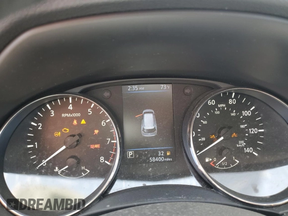 2019 Nissan Rogue SV with VIN KNMAT2MV9KP549767, listed as a Copart auction lot 54419235 with 58,400 mi miles and Salvage Title. Bid and sale history available at carsss.com. Image 9.