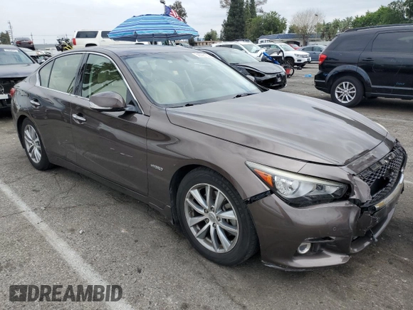 2014 Infiniti Q50 Hybrid Premium с VIN JN1AV7AP0EM691043, выставлен на аукционе Copart как лот 50598135 с пробегом 78 243 миль миль и Списание • Salvage title. История ставок и продаж доступна на DreamBid. Изображение 4.