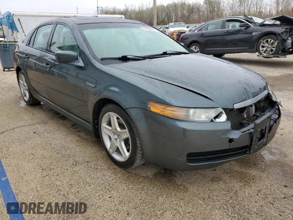 2005 Acura TL with VIN 19UUA66225A052324, listed as a Copart auction lot 51830865 with 79,251 mi miles and Salvage Title. Bid and sale history available at carsss.com. Image 4.
