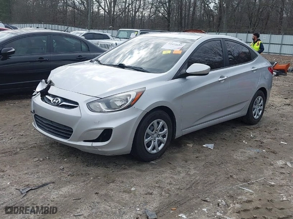 2012 Hyundai Accent GLS with VIN KMHCT4AE5CU242474, listed as a IAAI auction lot 41455547 with 163,199 mi miles. Bid and sale history available at carsss.com. Image 2.