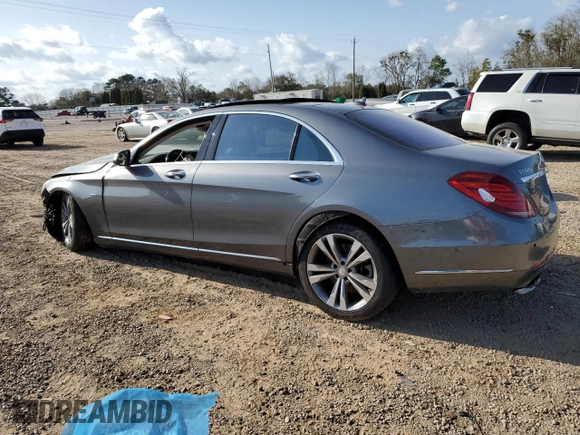 2017 Mercedes-Benz S 550e with VIN WDDUG6DB2HA294721, listed as a Copart auction lot 48889975 with Not Provided miles and Non Repairable. Bid and sale history available at DreamBid. Image 2.
