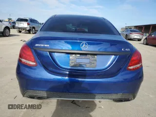 2018 Mercedes-Benz C 43 AMG with VIN 55SWF6EB3JU252235, listed as a Copart auction lot 85720424 with 74,266 mi miles and Salvage Title. Bid and sale history available at carsss.com. Image 6.