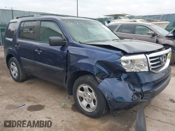 2015 Honda Pilot LX with VIN 5FNYF4H22FB062105, listed as a IAAI auction lot 42072540 with 80,715 mi miles and . Bid and sale history available at DreamBid. Image 1.