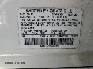 2014 Infiniti Q50 Premium with VIN JN1BV7AP8EM681848, listed as a Copart auction lot 51243735 with 131,411 mi miles and Salvage Title. Bid and sale history available at carsss.com. Image 12.