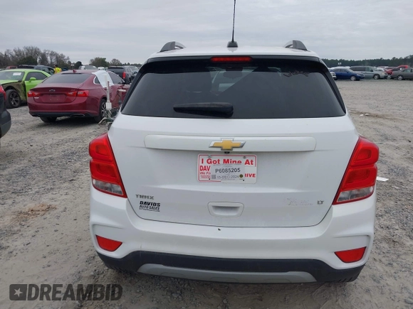2017 Chevrolet Trax LT with VIN KL7CJLSB9HB217313, listed as a IAAI auction lot 41309364 with 90,460 mi miles. Bid and sale history available at carsss.com. Image 17.