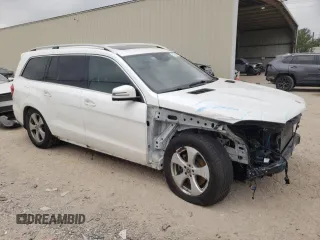2018 Mercedes-Benz GLS 450 with VIN 4JGDF6EE0JB158461, listed as a Copart auction lot 50758184 with 43,120 mi miles and Salvage Title. Bid and sale history available at DreamBid. Image 4.