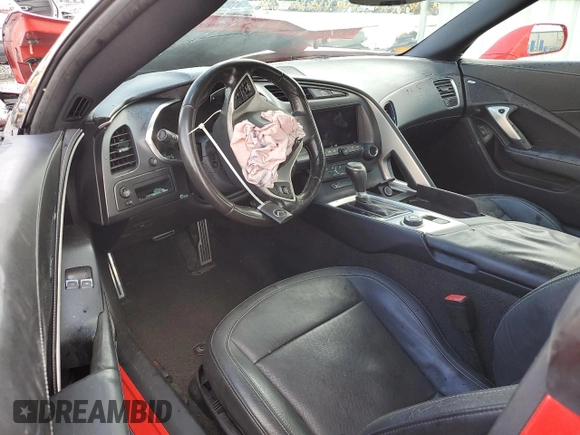 2016 Chevrolet Corvette 1LT with VIN 1G1YB2D72G5122350, listed as a Copart auction lot 54507735 with Not provided miles and Salvage title. Bid and sale history available at DreamBid. Image 8.