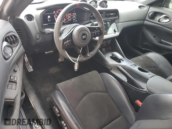 2024 Nissan Z Nismo with VIN JN1BZ4CH0RM360854, listed as a Copart auction lot 55534695 with 24,588 mi miles and Salvage Title. Bid and sale history available at DreamBid. Image 8.