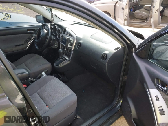 2005 Toyota Matrix STD with VIN 2T1KR32EX5C350841, listed as a IAAI auction lot 41076338 with 215,768 mi miles and . Bid and sale history available at DreamBid. Image 5.