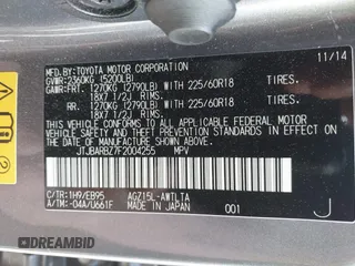 2015 Lexus NX 200t с VIN JTJBARBZ7F2004255, выставлен на аукционе IAAI как лот 42013423 с пробегом 82 678 миль миль и . История ставок и продаж доступна на DreamBid. Изображение 9.