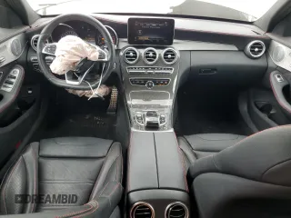 2018 Mercedes-Benz C 43 AMG with VIN 55SWF6EB1JU268322, listed as a Copart auction lot 49921335 with 24,476 mi miles and Salvage Title. Bid and sale history available at carsss.com. Image 8.