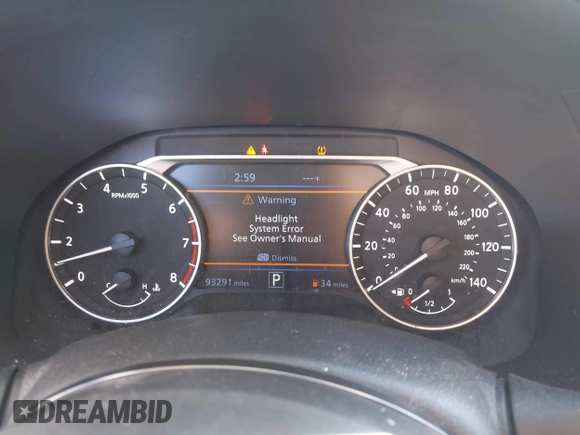 2019 Nissan Altima 2.5 Platinum with VIN 1N4BL4FV3KC114351, listed as a IAAI auction lot 41414004 with 93,291 mi miles. Bid and sale history available at carsss.com. Image 7.