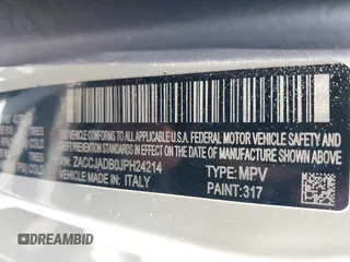2018 Jeep Renegade Limited with VIN ZACCJADB0JPH24214, listed as a IAAI auction lot 42384776 with 123,994 mi miles and . Bid and sale history available at DreamBid. Image 9.