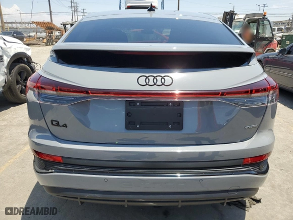 2023 Audi Q4 e-tron Sportback Premium with VIN WA122BFZ9PP061671, listed as a Copart auction lot 63438194 with NaN miles and Salvage Title. Bid and sale history available at carsss.com. Image 6.